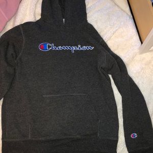 Boy Grey Champion Hoodie